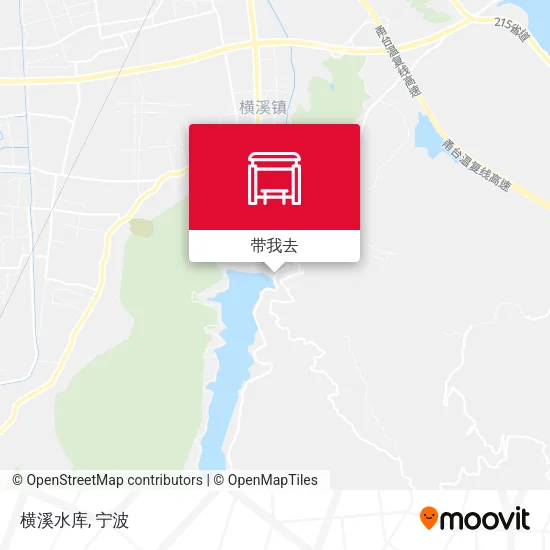 横溪水库地图