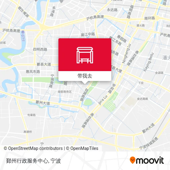 鄞州行政服务中心地图