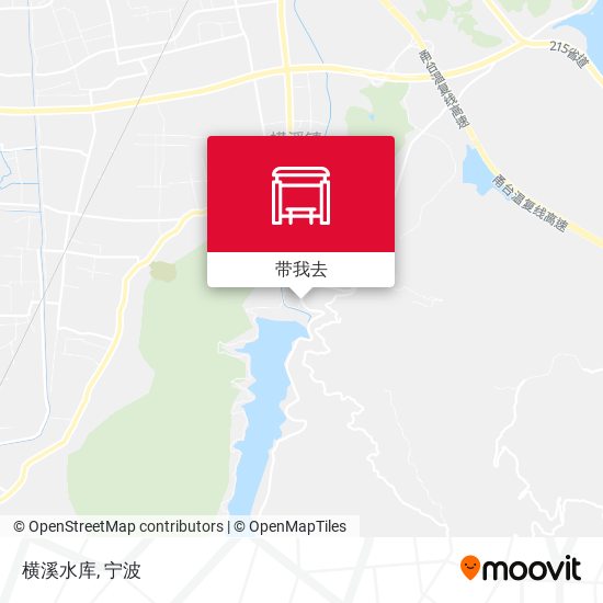 横溪水库地图