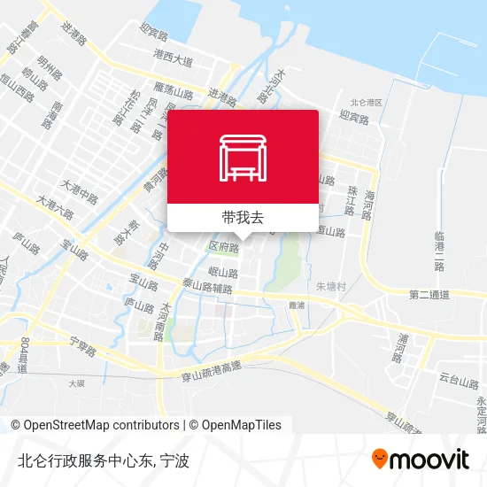 北仑行政服务中心东地图