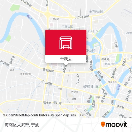 海曙区人武部地图