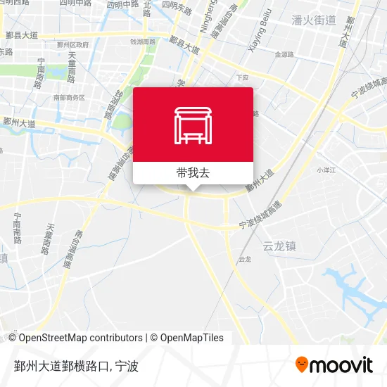鄞州大道鄞横路口地图