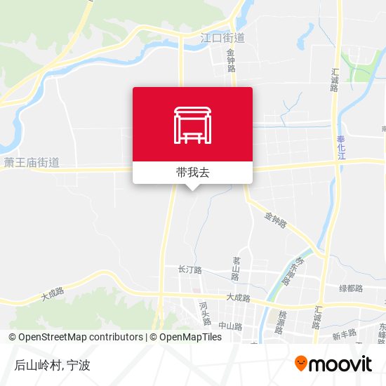 后山岭村地图