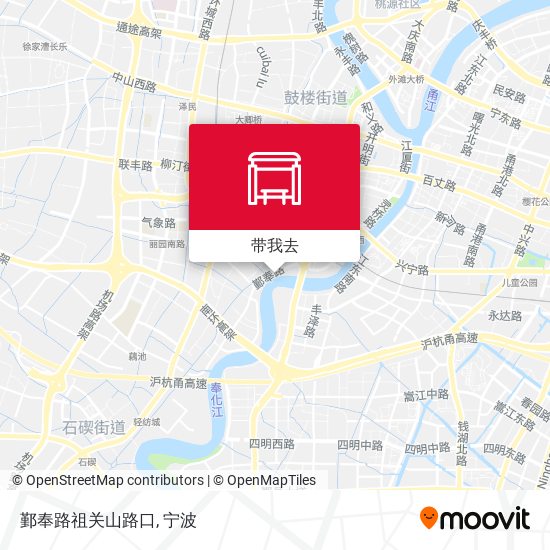 鄞奉路祖关山路口地图