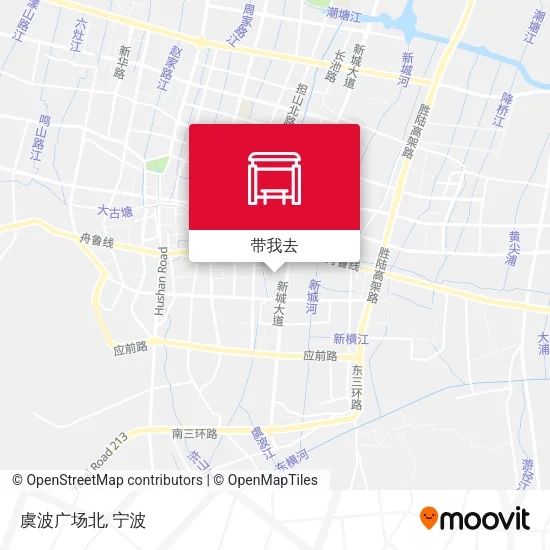 虞波广场北地图