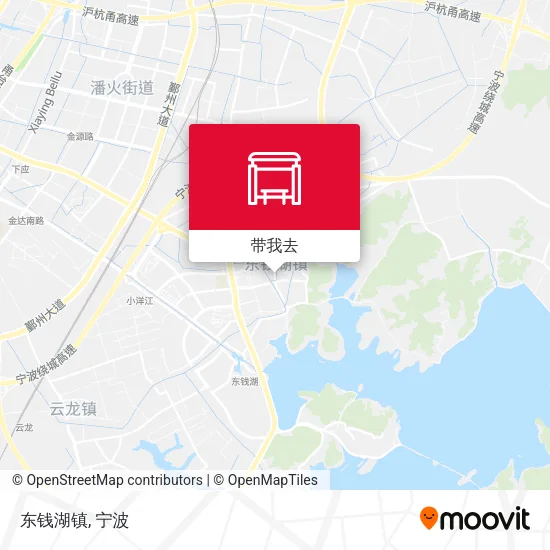 东钱湖镇地图