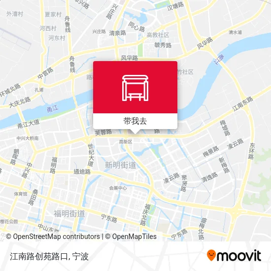 江南路创苑路口地图