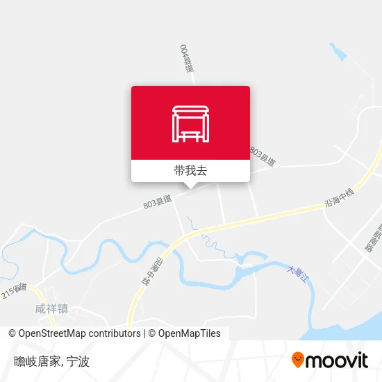 瞻岐唐家地图