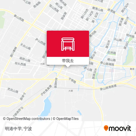 明港中学地图