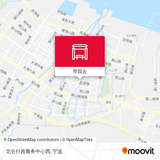 北仑行政服务中心西地图
