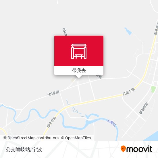 公交瞻岐站地图