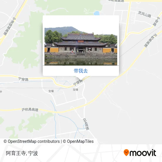 阿育王寺地图