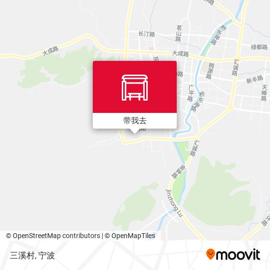 三溪村地图