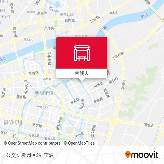 公交研发园区站地图