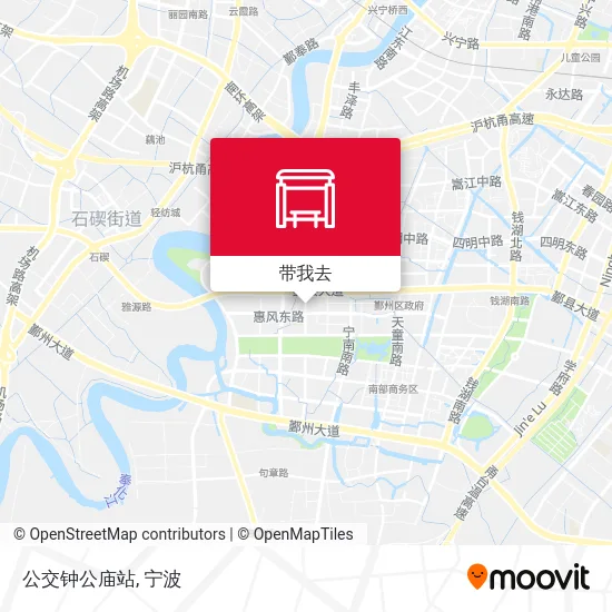 公交钟公庙站地图