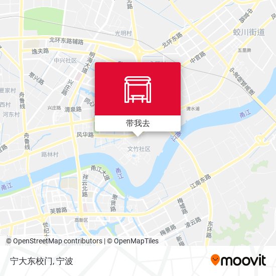 宁大东校门地图