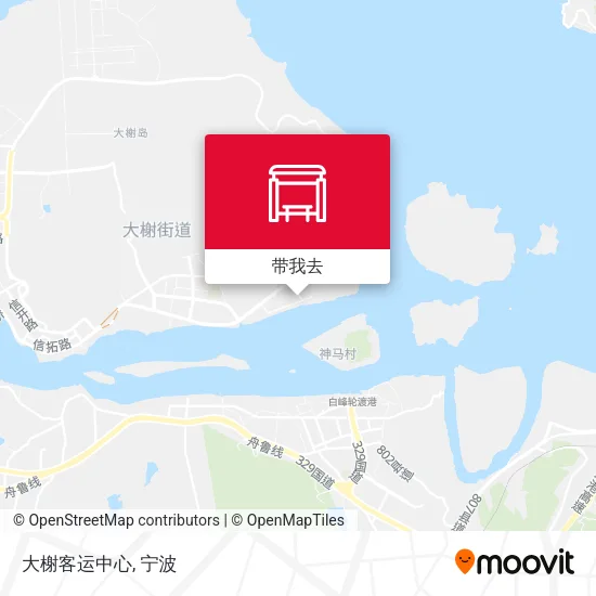 大榭客运中心地图