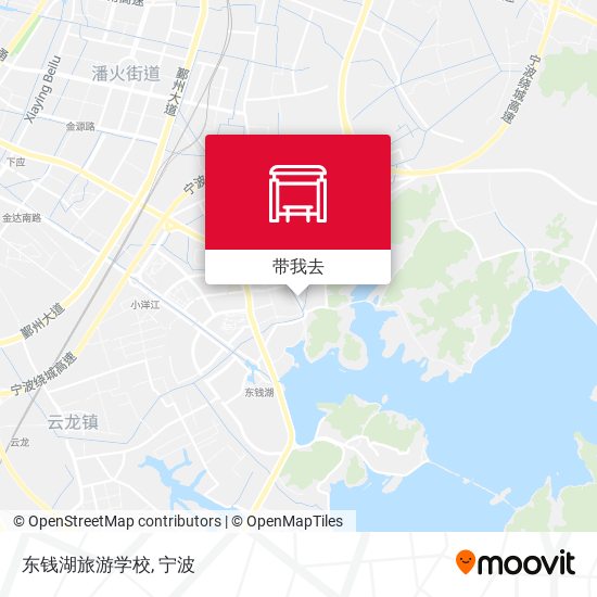 东钱湖旅游学校地图