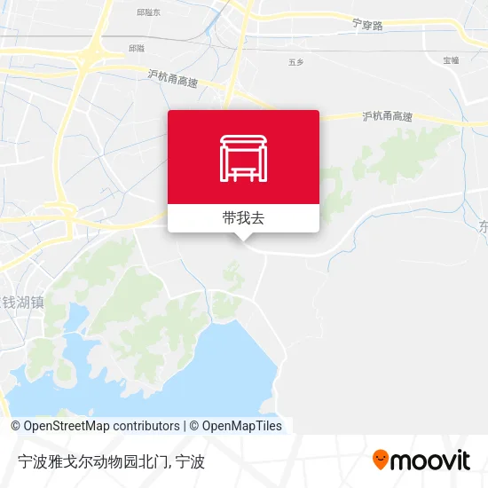宁波雅戈尔动物园北门地图