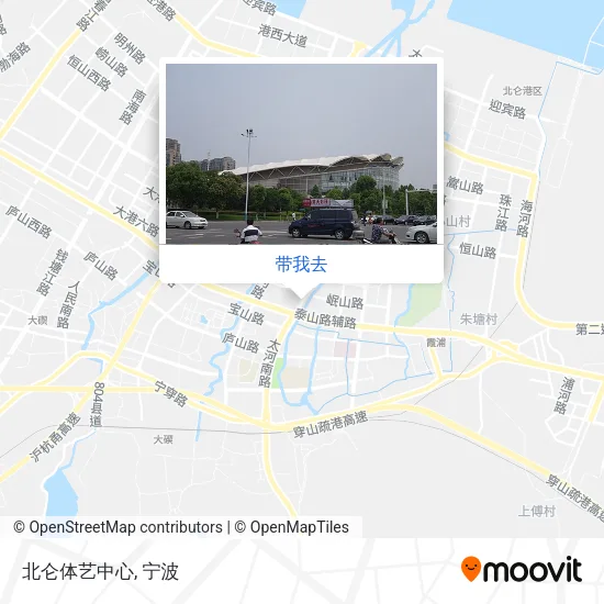 北仑体艺中心地图