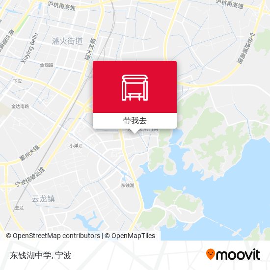 东钱湖中学地图