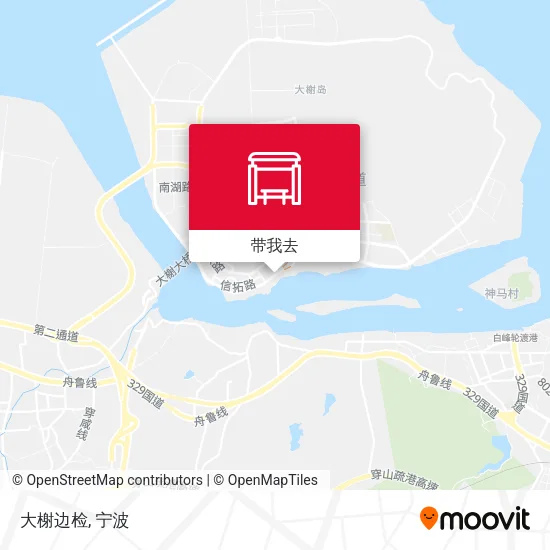 大榭边检地图