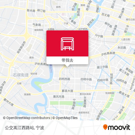 公交嵩江西路站地图