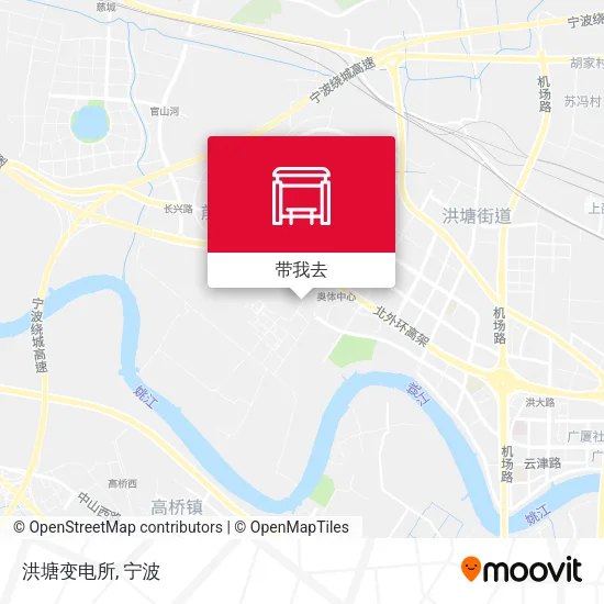 洪塘变电所地图