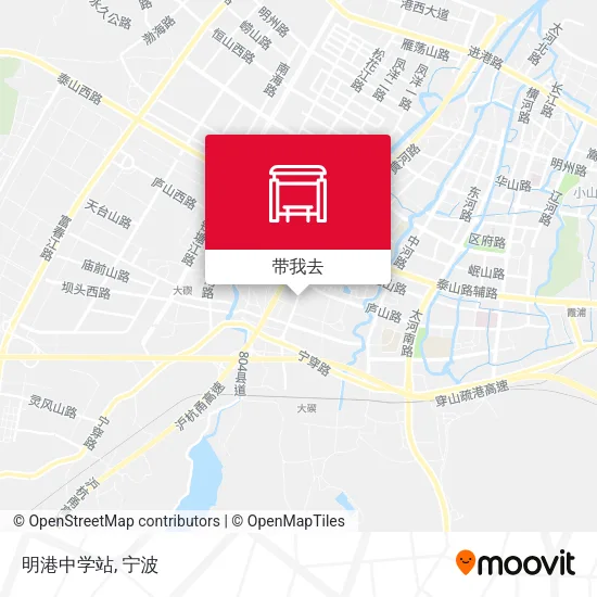明港中学站地图
