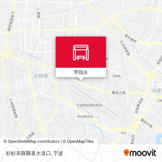 杉杉东路鄞县大道口地图