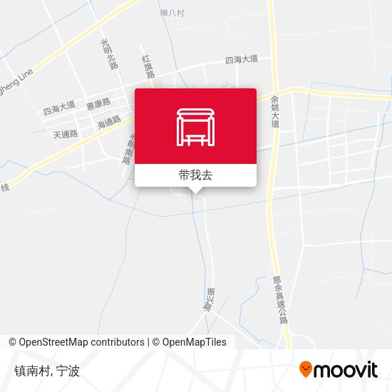 镇南村地图