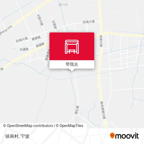 镇南村地图