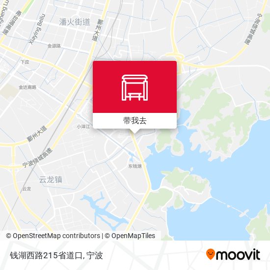 钱湖西路215省道口地图