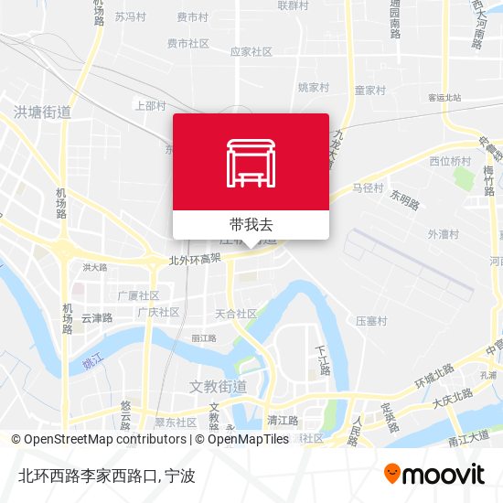 北环西路李家西路口地图
