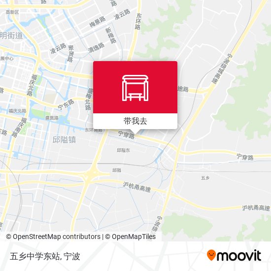 五乡中学东站地图