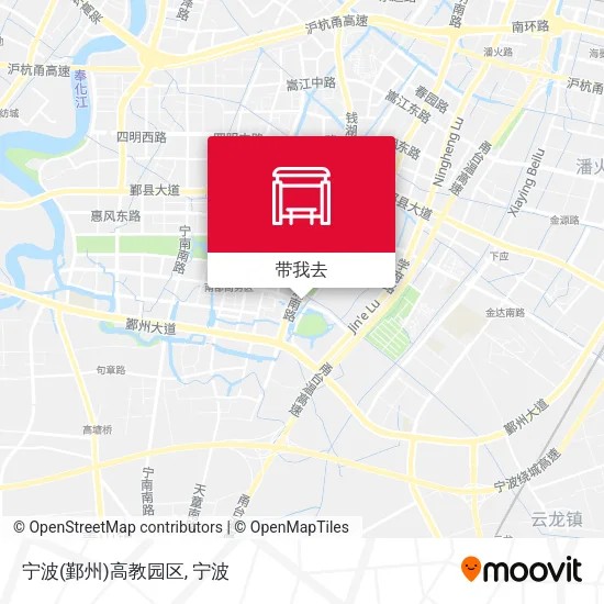 宁波(鄞州)高教园区地图