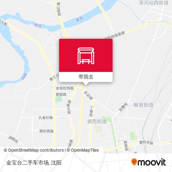 金宝台二手车市场地图