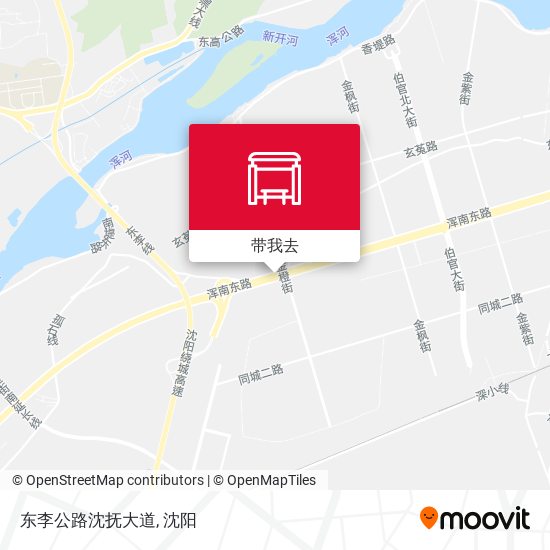 东李公路沈抚大道地图