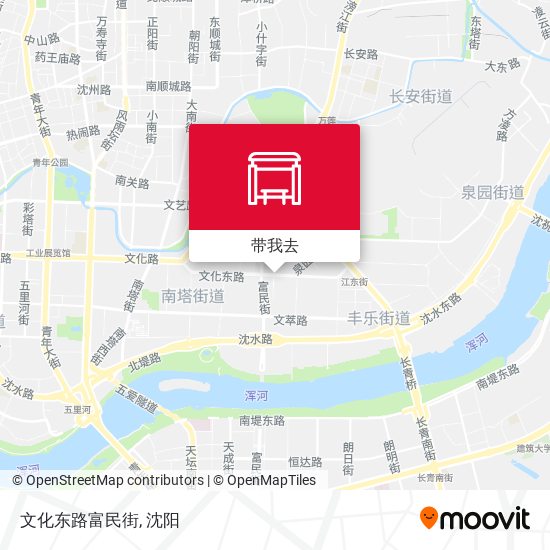 文化东路富民街地图