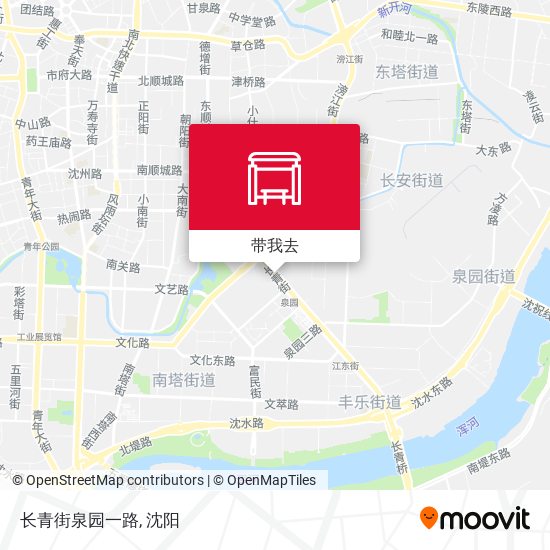 长青街泉园一路地图