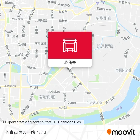 长青街泉园一路地图