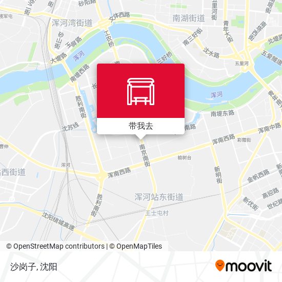 沙岗子地图