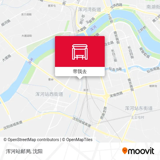 浑河站邮局地图