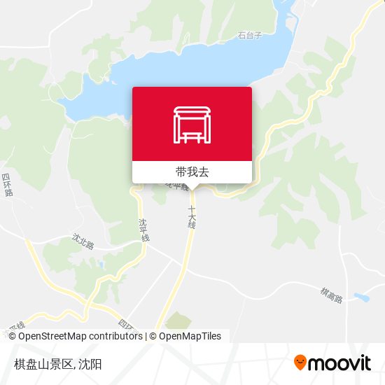 棋盘山景区地图