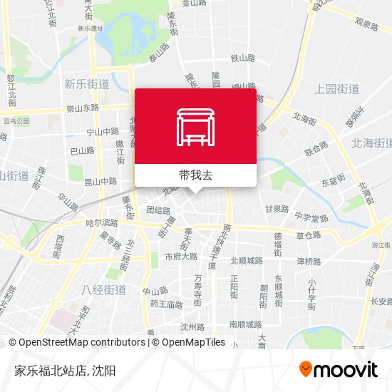 家乐福北站店地图