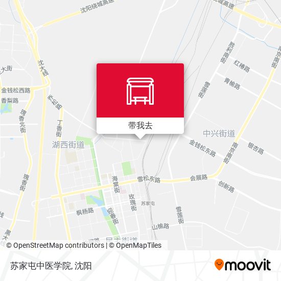 苏家屯中医学院地图