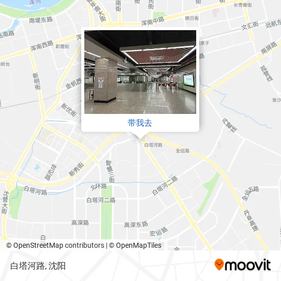 白塔河路地图