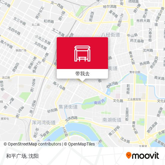 和平广场地图