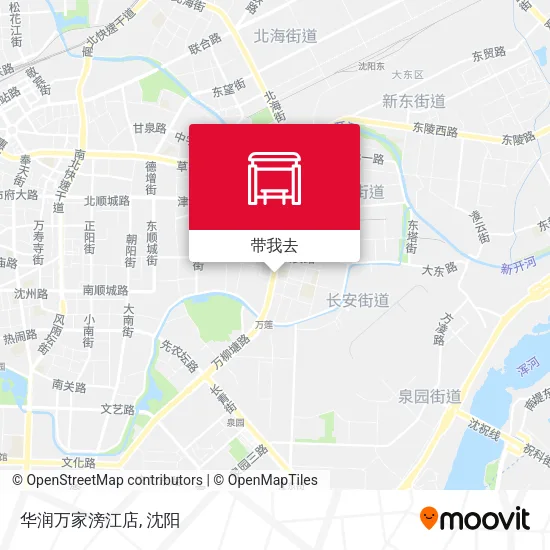 华润万家滂江店地图