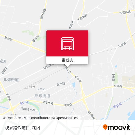 观泉路铁道口地图